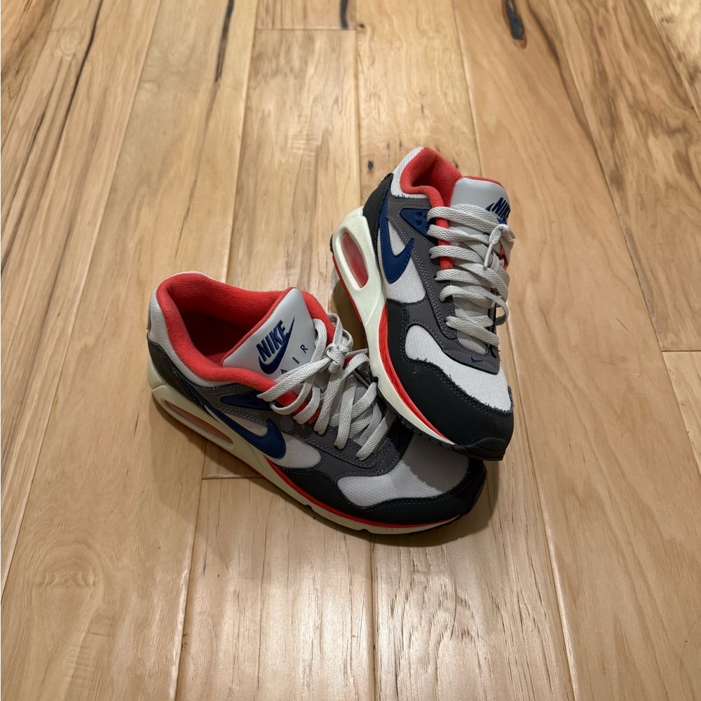Nike Women's Sneakers - Black, White, Red, Blue Accents